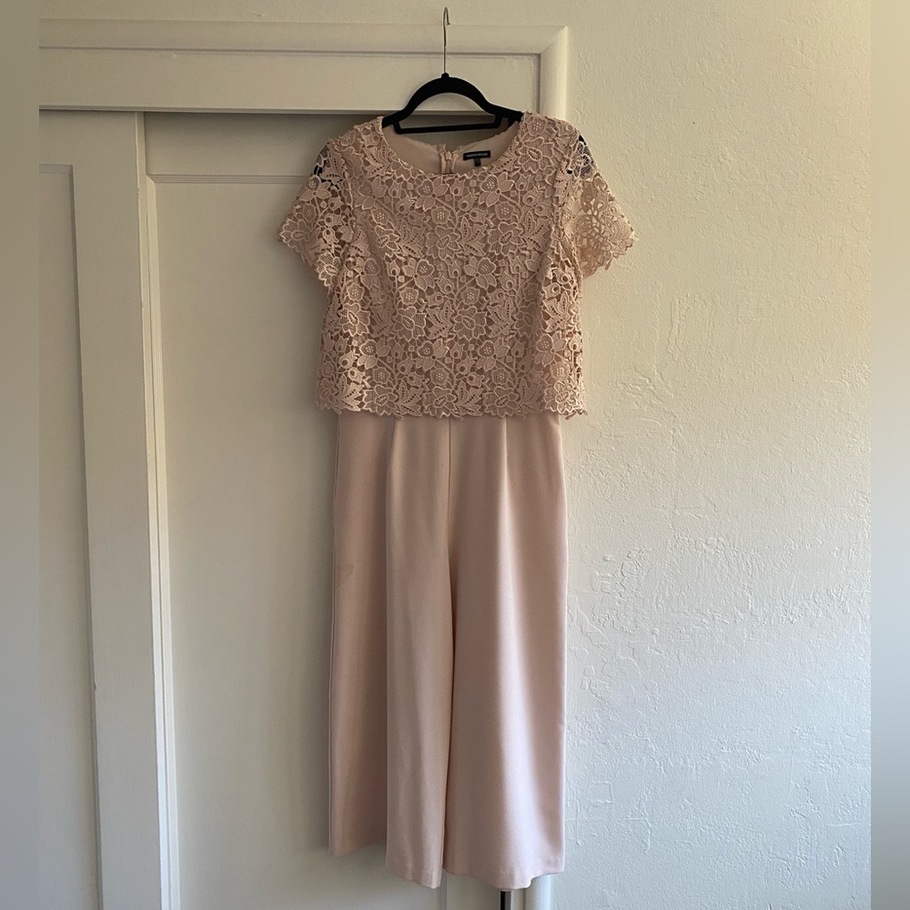 Blush Lace Top Jumpsuit